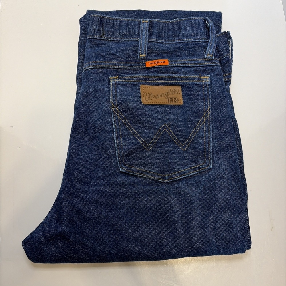 Wrangler FR Flame Resistant 36 Slim Fit Jeans CAT2 2112 Men's 34x33.5